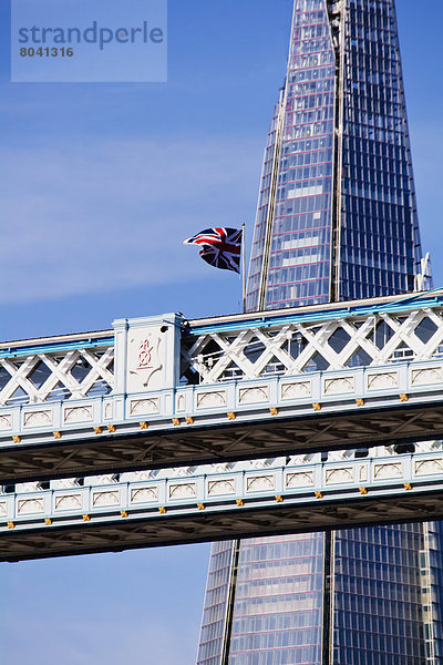 Detailansicht der Tower Bridge  London  Großbritannien