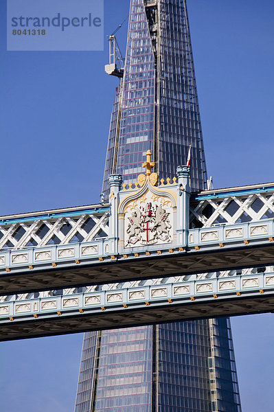Detailansicht der Tower Bridge  London  Großbritannien