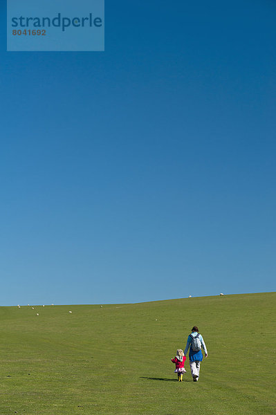 Himmel  Landschaft  Feld  blau  East Sussex  England