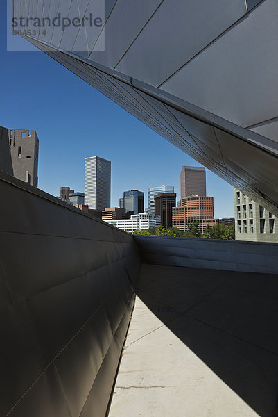 Vereinigte Staaten von Amerika  USA  Skyline  Skylines  sehen  Kunst  Museum  Stadthalle  Colorado  Denver  Innenstadt