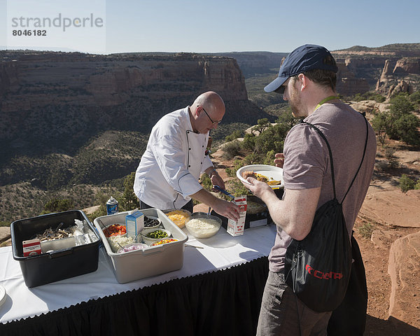 Vereinigte Staaten von Amerika  USA  geben  Picknick  Zimmer  Außenaufnahme  Frühstück  Colorado