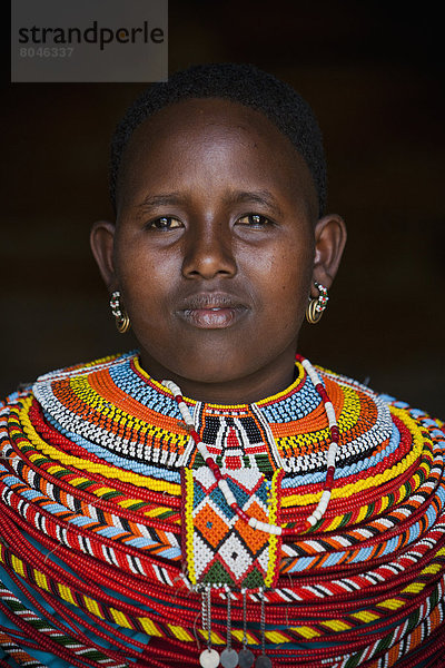 Portrait  Frau  Tradition  jung  Kleid  Kenia