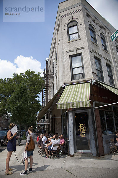 Vereinigte Staaten von Amerika USA Außenaufnahme New York City Restaurant New York State