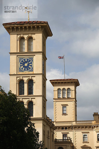 Wohnhaus Sommer Großbritannien Gebäude Königin England Isle of Wight Residenz