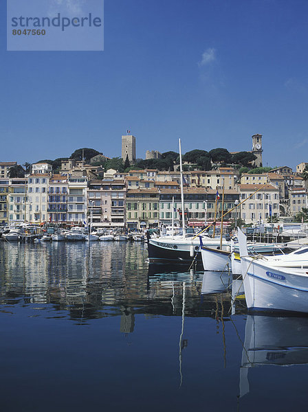 Hafen  Frankreich  sehen  Stadt  Cote d Azur  Cannes  alt  Viertel Menge