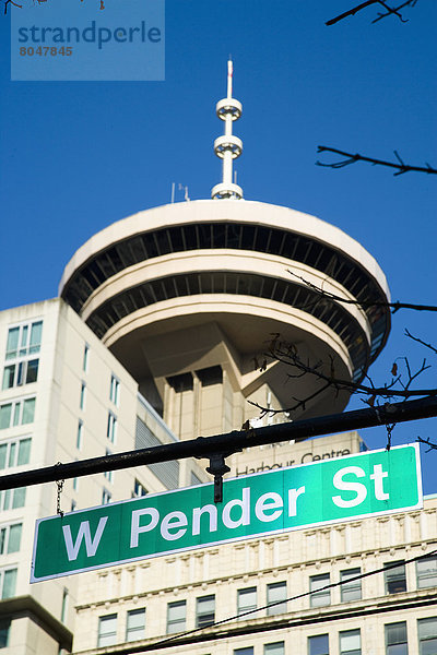 Fischereihafen  Fischerhafen  Gebäude  Straße  Zeichen  British Columbia  Kanada  Innenstadt  Signal  Vancouver