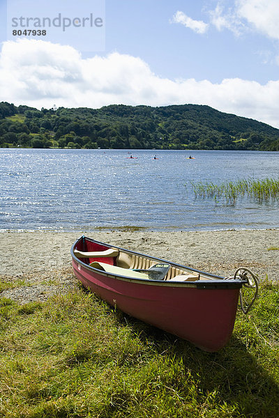 nahe  Großbritannien  See  Campingplatz  Kanu  North Wales  Wales