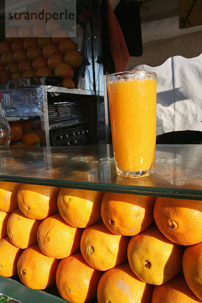 Blumenmarkt  Orange  Orangen  Apfelsine  Apfelsinen  tragbar  Saft  Marokko