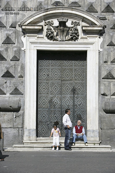 Tür  Kirche  Platz  Italien  Neapel