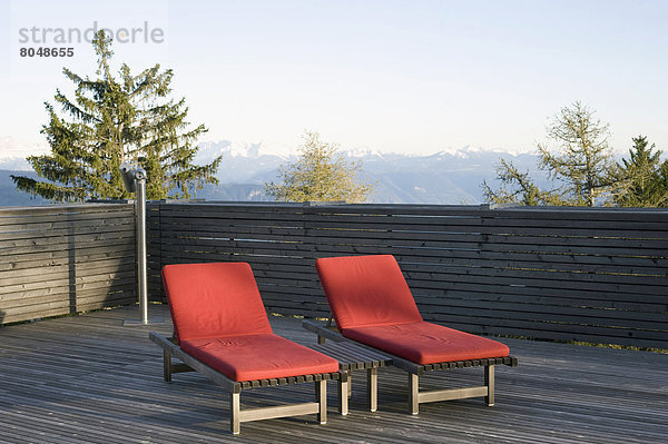 Trentino Südtirol  Berg  Hintergrund  Urlaub  Veranda  Italien  Sonne