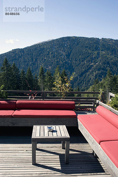 Trentino Südtirol  Berg  Hintergrund  Urlaub  Veranda  Italien  Sonne