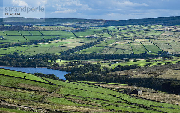 entfernt  Großbritannien  Ansicht  Yorkshire and the Humber  Moor  England  Stausee