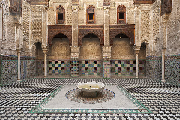 Fès  Fez  Innenhof  Hof  Fes  Marokko