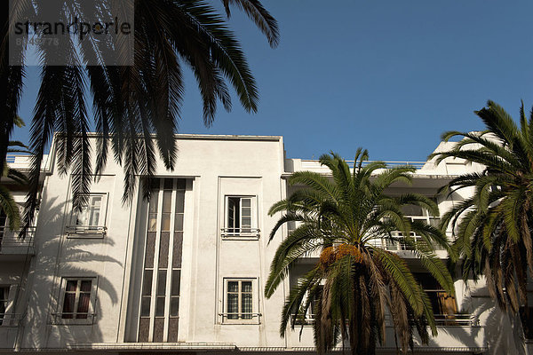 Gebäude Morgendämmerung Kunst Verabredung Casablanca Marokko