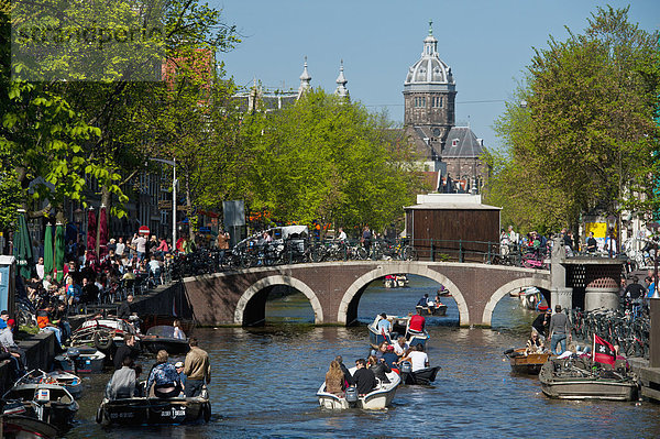 Amsterdam Hauptstadt gehen Hintergrund vorwärts Niederlande