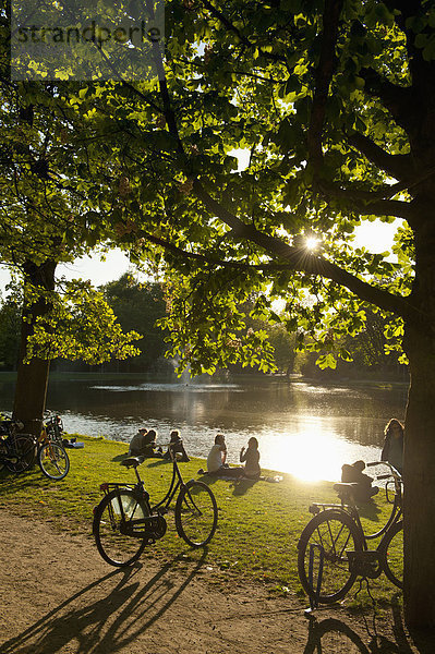 Amsterdam  Hauptstadt  Entspannung  Niederlande  Seeufer