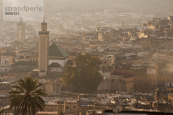 Fès  Fez  sehen  Morgendämmerung  Fes  Marokko  Moschee