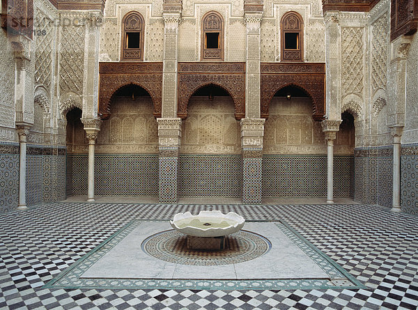 Fès  Fez  Innenhof  Hof  Fes  Marokko