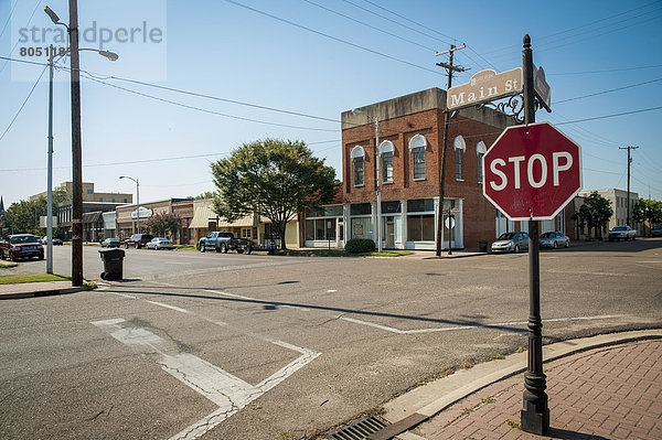 Vereinigte Staaten von Amerika USA Städtisches Motiv Städtische Motive Straßenszene Straßenszene Greenville Mississippi