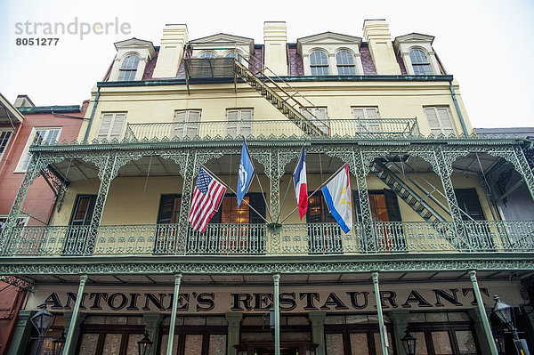 Vereinigte Staaten von Amerika USA Lifestyle Tradition Restaurant frontal Ansicht Louisiana New Orleans