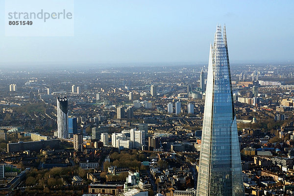 Luftaufnahme von The Shard  London  England  UK