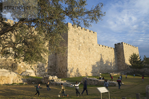 Jerusalem  Hauptstadt  nahe  Wand  Eingang  Israel