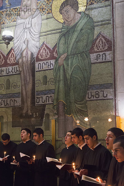 Jerusalem  Hauptstadt  Kirche  Heiligkeit  armenisch  täglich  Israel  Prozession
