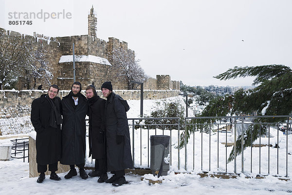 Jerusalem  Hauptstadt  Pose  frontal  Eingang  Israel