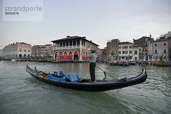 Canale Grande und Gondeln  Venedig  Italien  Europa