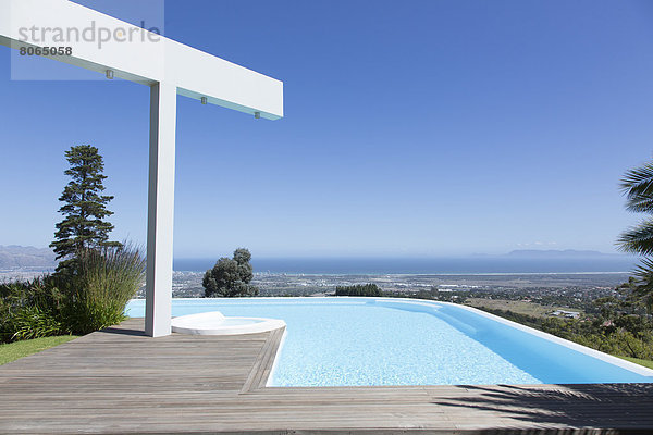 Infinity-Pool mit Blick auf den Hang