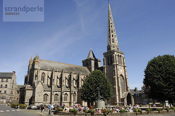 Saint-Tugdual gothic cathedral  at Treguier  in the Cotes-d'Armor department.