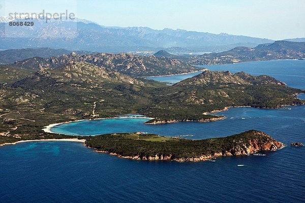 nahe  über  Süden  Ansicht  Luftbild  Fernsehantenne  Bucht  Korsika  Porto