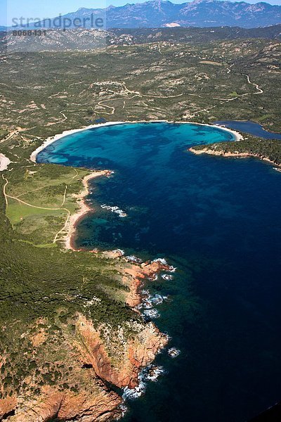 nahe  über  Süden  Ansicht  Luftbild  Fernsehantenne  Bucht  Korsika  Porto