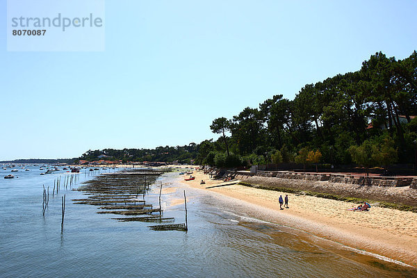 Frankreich  Dorf  Arcachon  Aquitanien  Bucht  Gironde