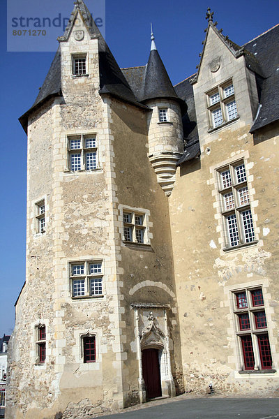 The Castle of Bauge (49)  home castle of King Rene  Duke of Anjou  listed ancient monument