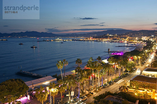 Nacht Ansicht Festival Cannes