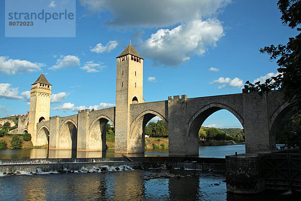 Mittelalter  überqueren  flirten  Symbol  Großstadt  Architektur  Turm  Brücke  Fluss  Beispiel  Verteidigung  3  6  befestigen  Cahors  Westen