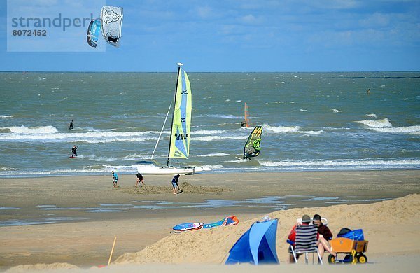 Strand  Küste  Katamaran  Atmosphäre  Nord-Pas-de-Calais