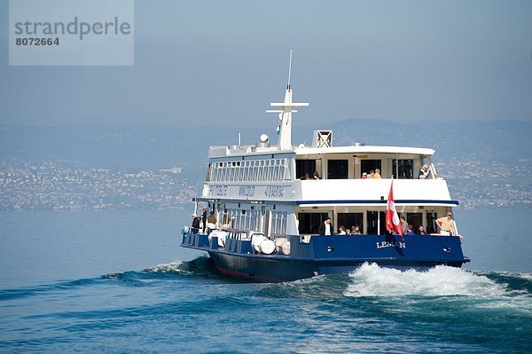 Frankreich  Verbindung  Stadt  See  Boot  Navigation  öffentlicher Ort  Name  Betrieb  Genf  handhaben  Schweiz