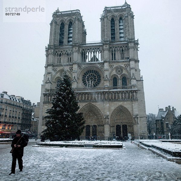 Paris  Hauptstadt  Stadt  Großstadt  Hauptstadt  Kathedrale  Quadrat  Quadrate  quadratisch  quadratisches  quadratischer  vorhersagen  Niederschlag  Fußgänger  Notre Dame  Schnee  Wetter