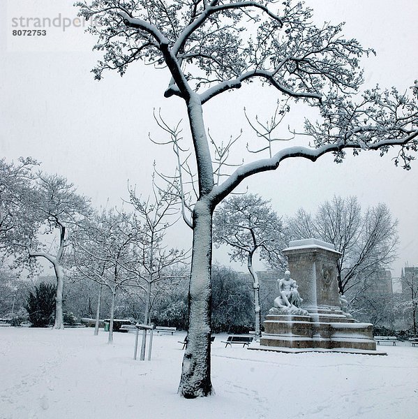 Paris  Hauptstadt  Baum  Stadt  Großstadt  Hauptstadt  weiß  Garten  vorhersagen  Niederschlag  Schnee  Wetter