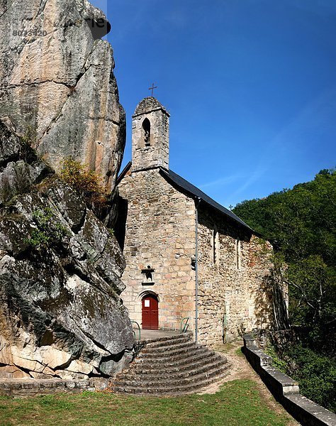 Felsen lang langes langer lange 5 2 bauen Seitenansicht Kapelle breit