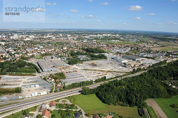 Industrie  über  Großstadt  Ansicht  Luftbild  10  Fernsehantenne  Troyes