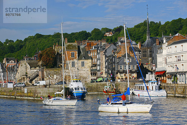 Hafen Küste Großstadt Ansicht Zimmer Postkarte Karte entfernt Segelboot sprechen reservieren Ende Honfleur