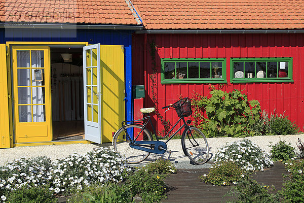 Farbaufnahme Farbe Hütte Hafen Stadt Insel Entdeckung Zimmer Auster