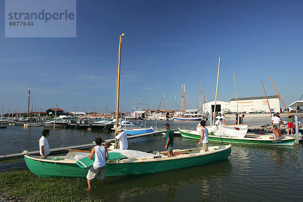 Hafen  Frankreich  grün  Start  Aquitanien  Gironde