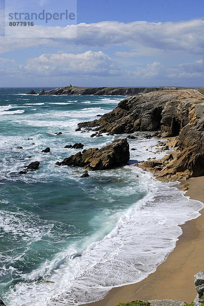 Steilküste  Küste  ungestüm  Halbinsel  Quiberon
