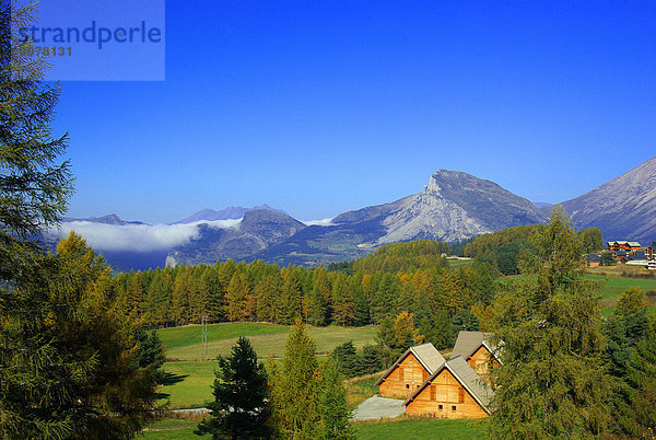 Berg  französisch  Tourist  wandern  Chalet  Gebäude  Bergmassiv