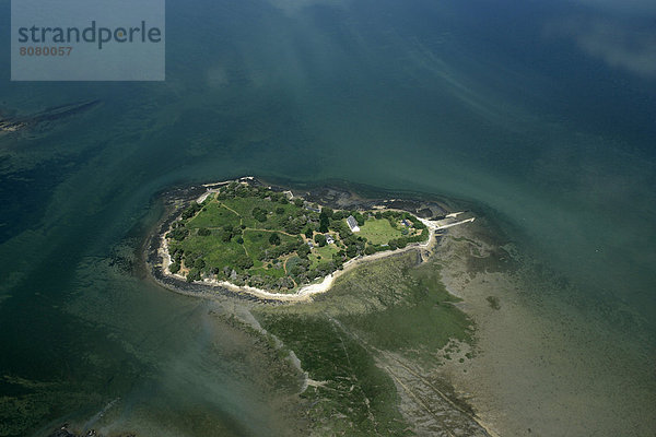 nahe  über  Insel  Ansicht  Luftbild  Fernsehantenne  Morbihan