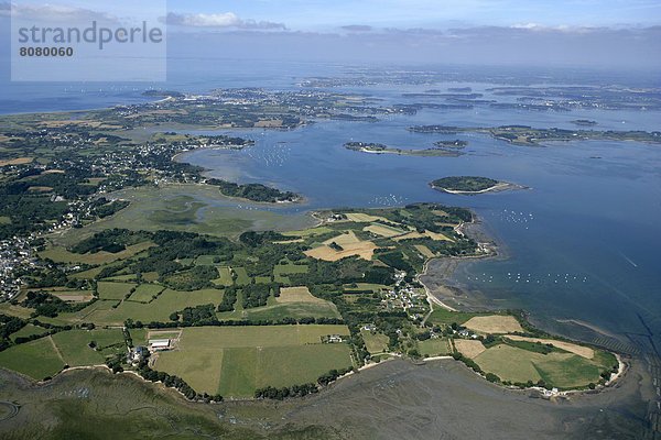 über  Insel  Ansicht  Luftbild  Fernsehantenne  Morbihan